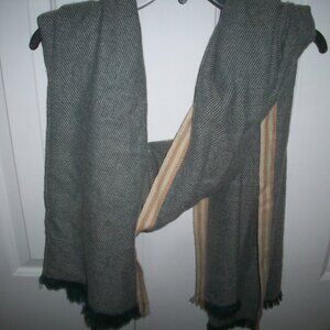 thick bulky scarf for winter Large Rectangle or Table Cloth Soft Fringe 32x75"